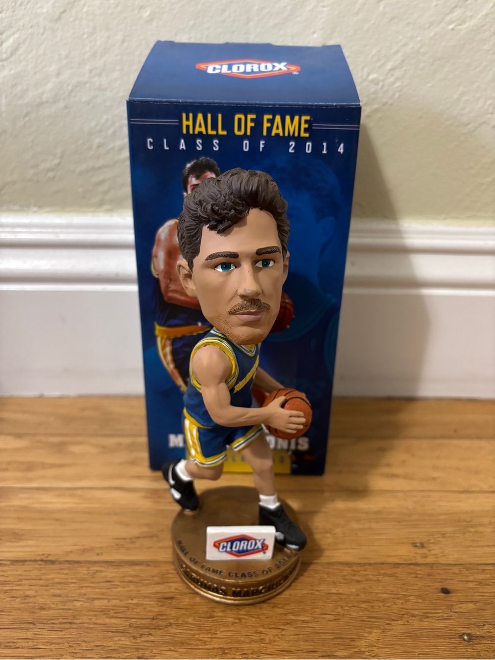 2014 Golden State Warriors Sarunas Marciulionis Bobblehead